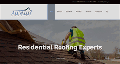 Desktop Screenshot of allvalleyroofing.com