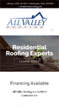 Mobile Screenshot of allvalleyroofing.com